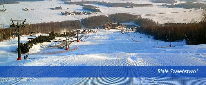 G&oacute;ra Kamieńsk stok narciarski zimą