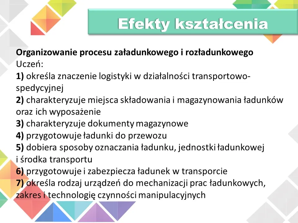 Technik spedytor zakres obowiązków