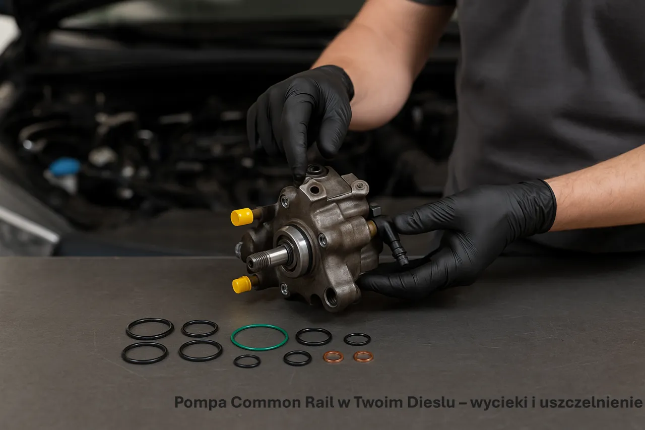 Diesel engine fuel system diagram