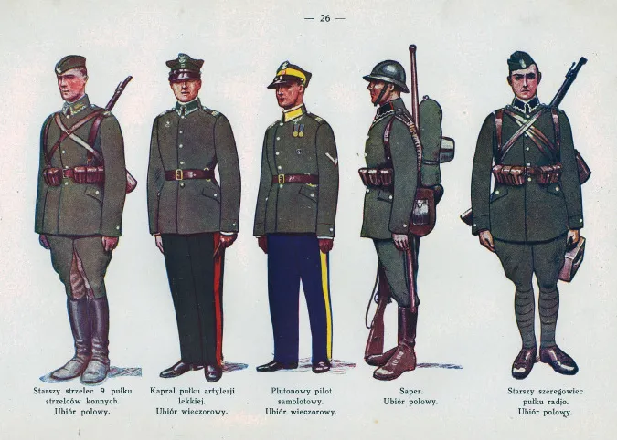 Oficer Wojska Polskiego w mundurze