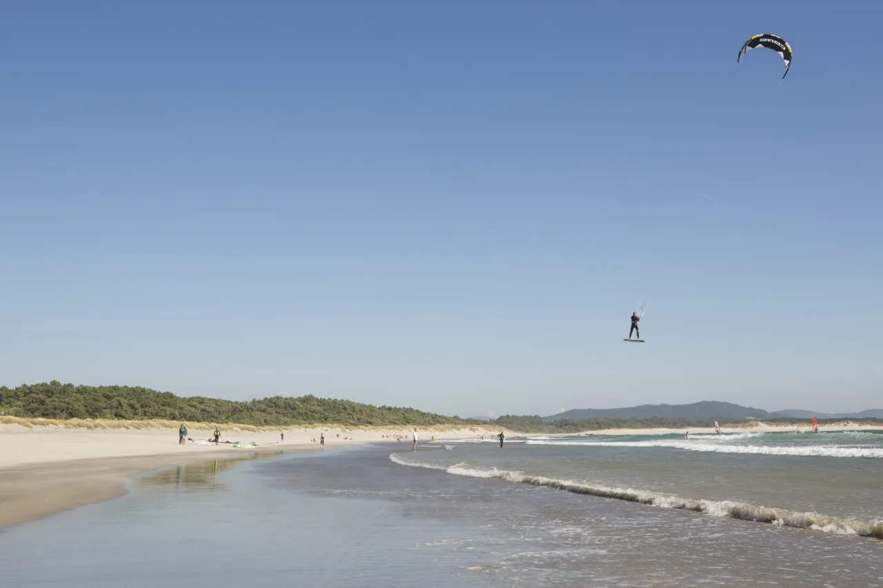 Kitesurfing Portugalia krajobraz