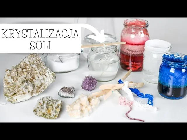 materiały do eksperymentu hodowla kryształ&oacute;w soli