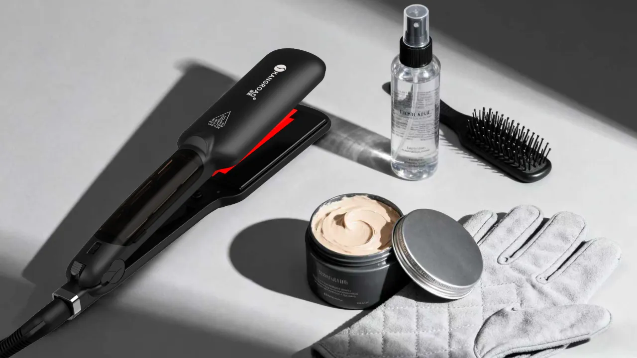 Prostownica przed i po czyszczeniu