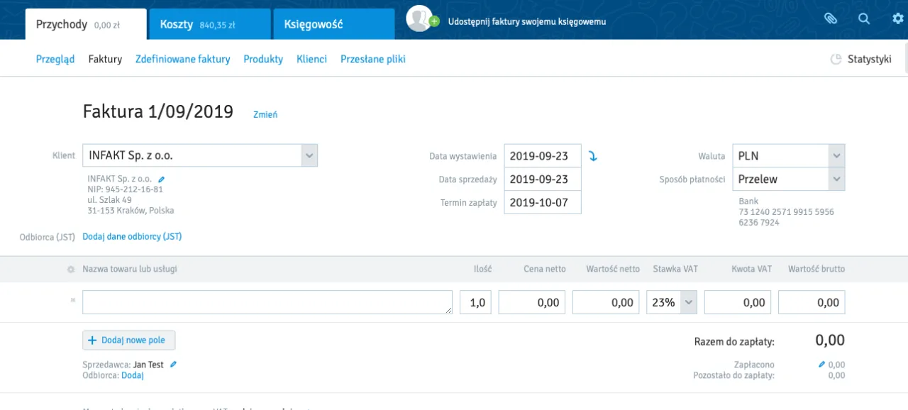 Zdjęcie Jak zaksięgować fakturę sprzedaży bez błędów i komplikacji