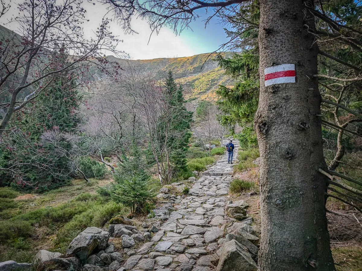 Czarny szlak na Śnieżkę Kocioł Łomniczki