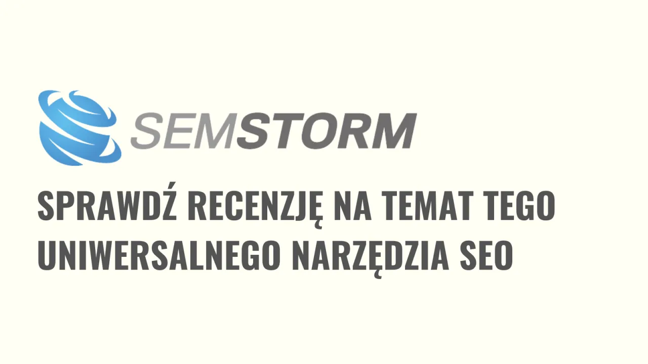 Logo SEMSTORM i tekst 