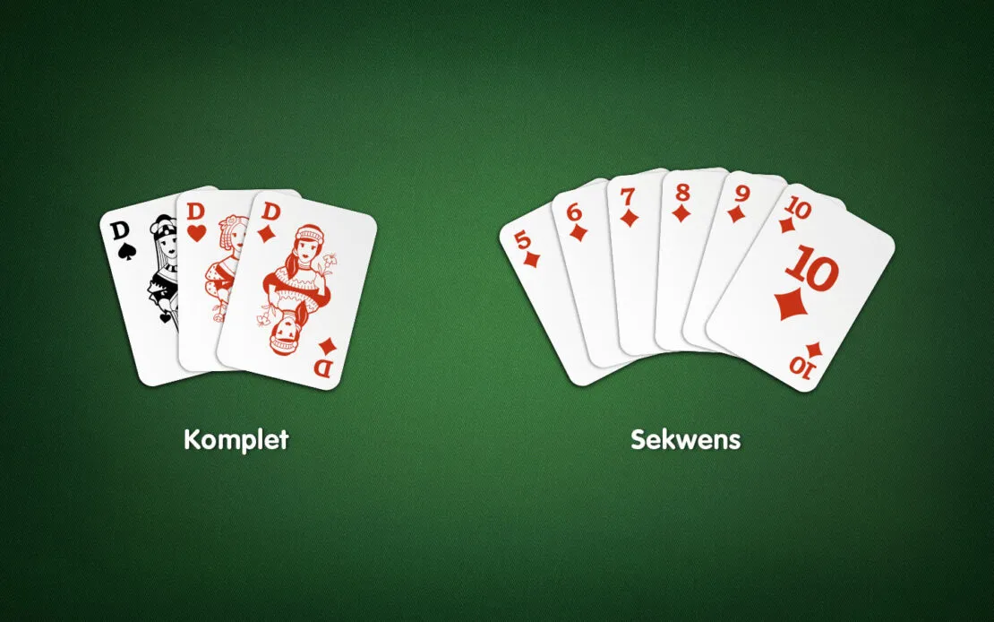 Przykłady układów w remiku, sekwens, komplet, karty