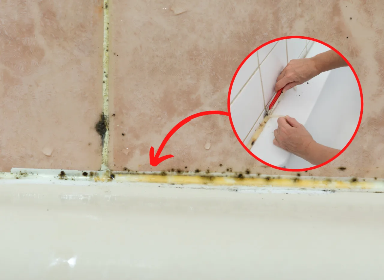 stary silikon pleśń pęknięcia