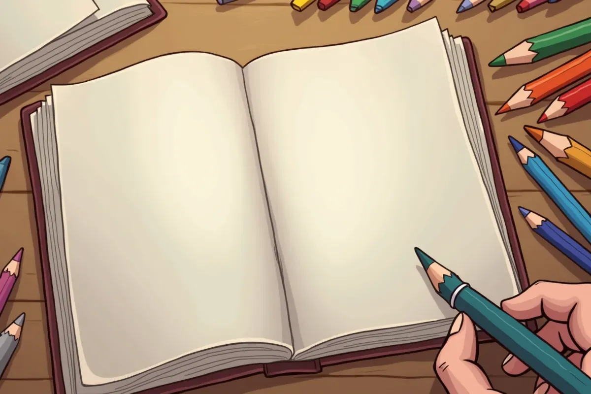 Jak narysować zamkniętą książkę krok po kroku