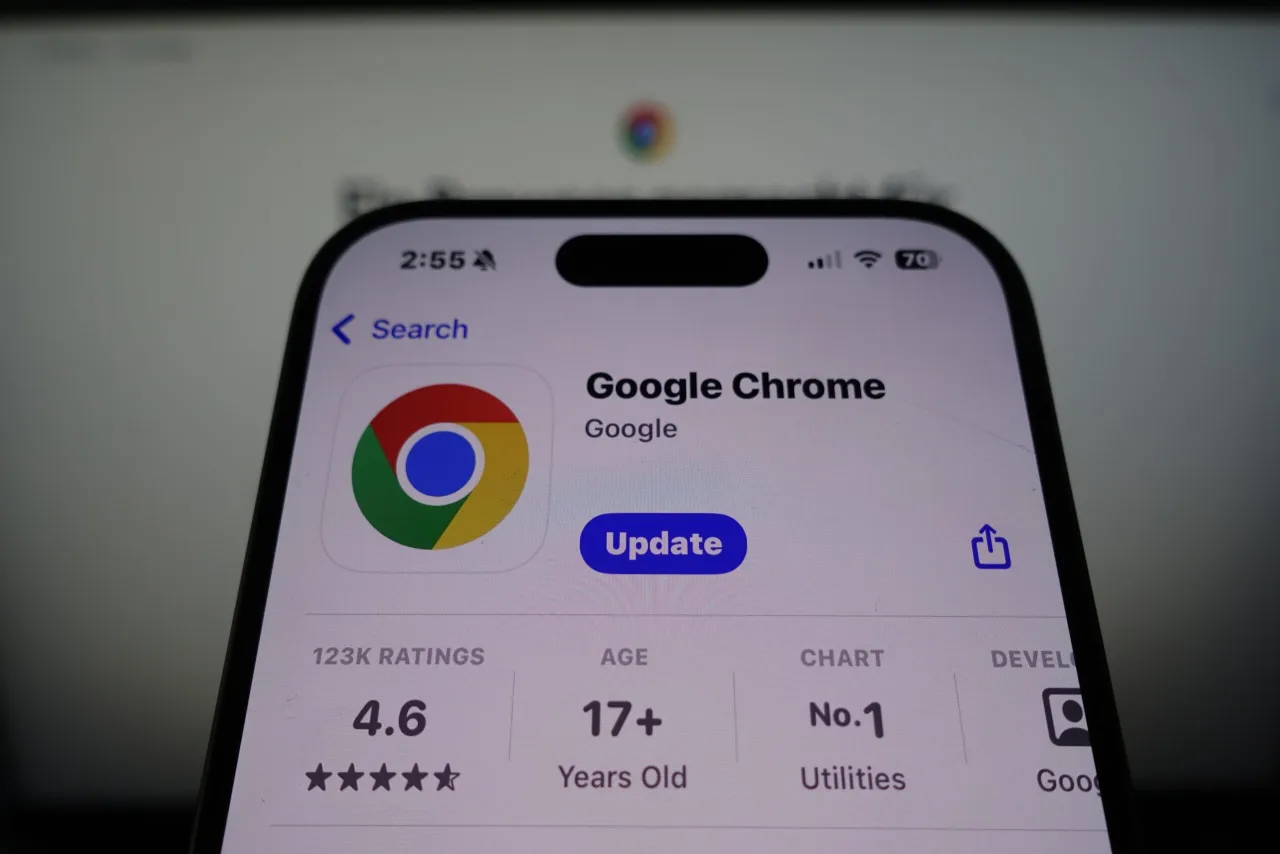 Aktualizacja Google Chrome na telefonie Android