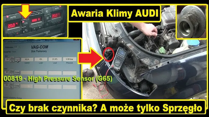 Lokalizacja czujnika ciśnienia klimatyzacji Audi A4 B6 A6 C6