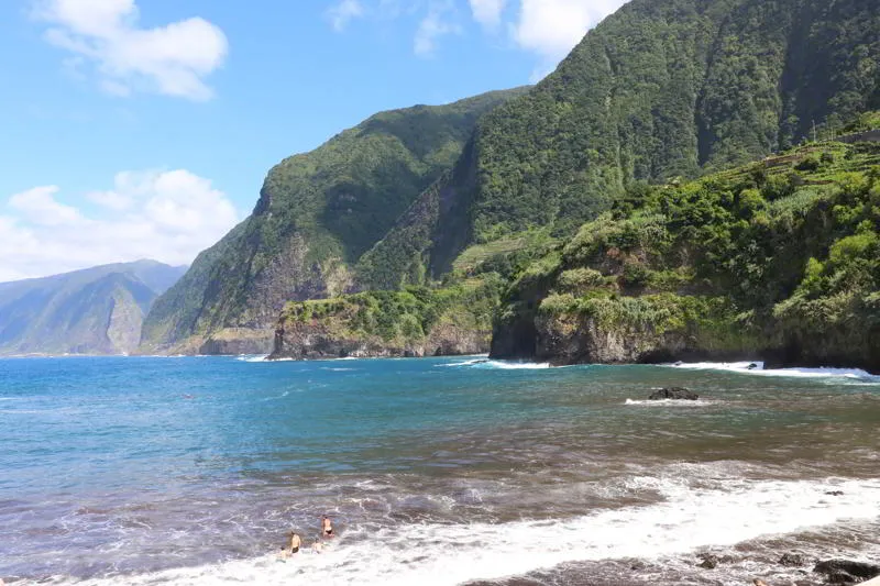 Madera południowe wybrzeże plaża słońce