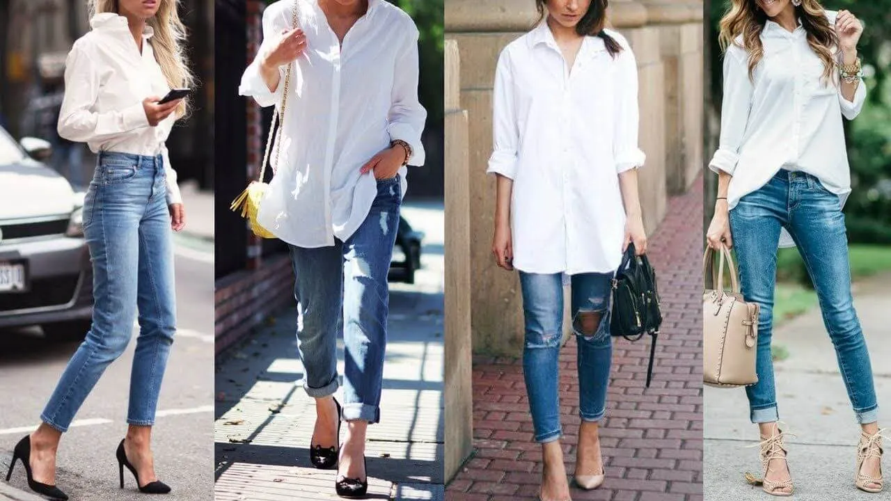 biała koszula oversize stylizacje inspiracje