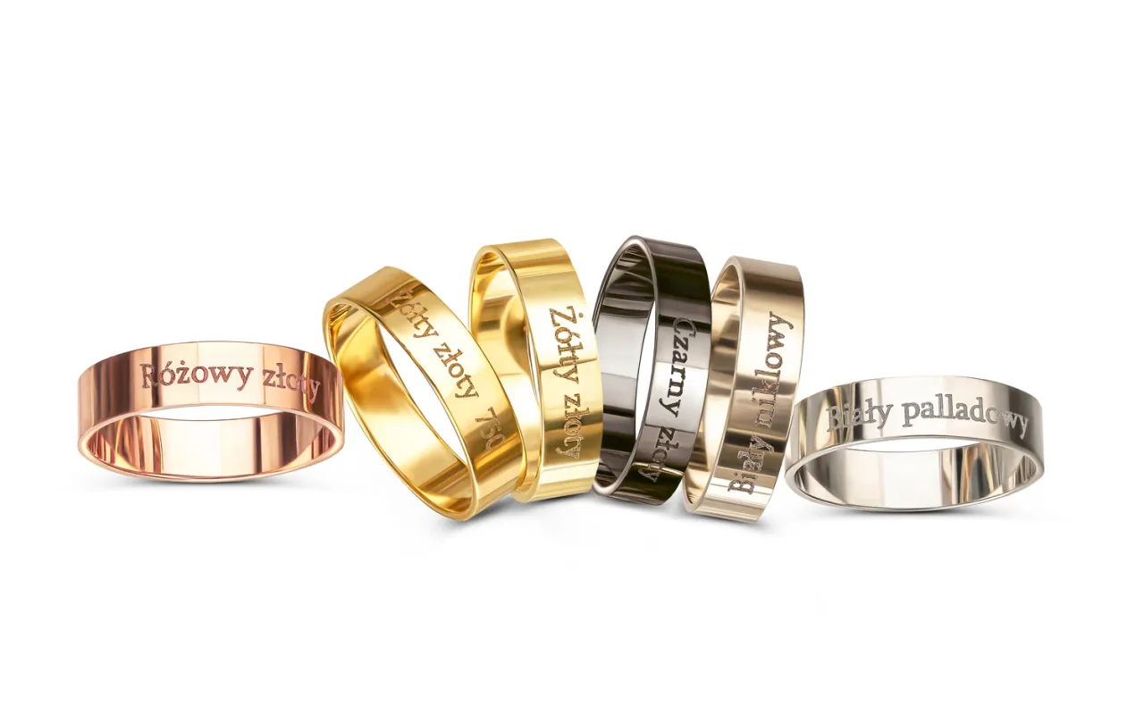 przykłady biżuterii złoto 585 333 750