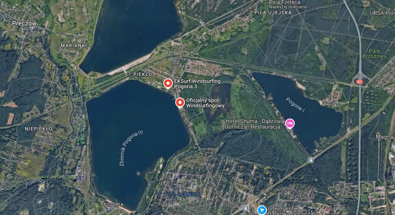 Mapa spot&oacute;w windsurfingowych Polska