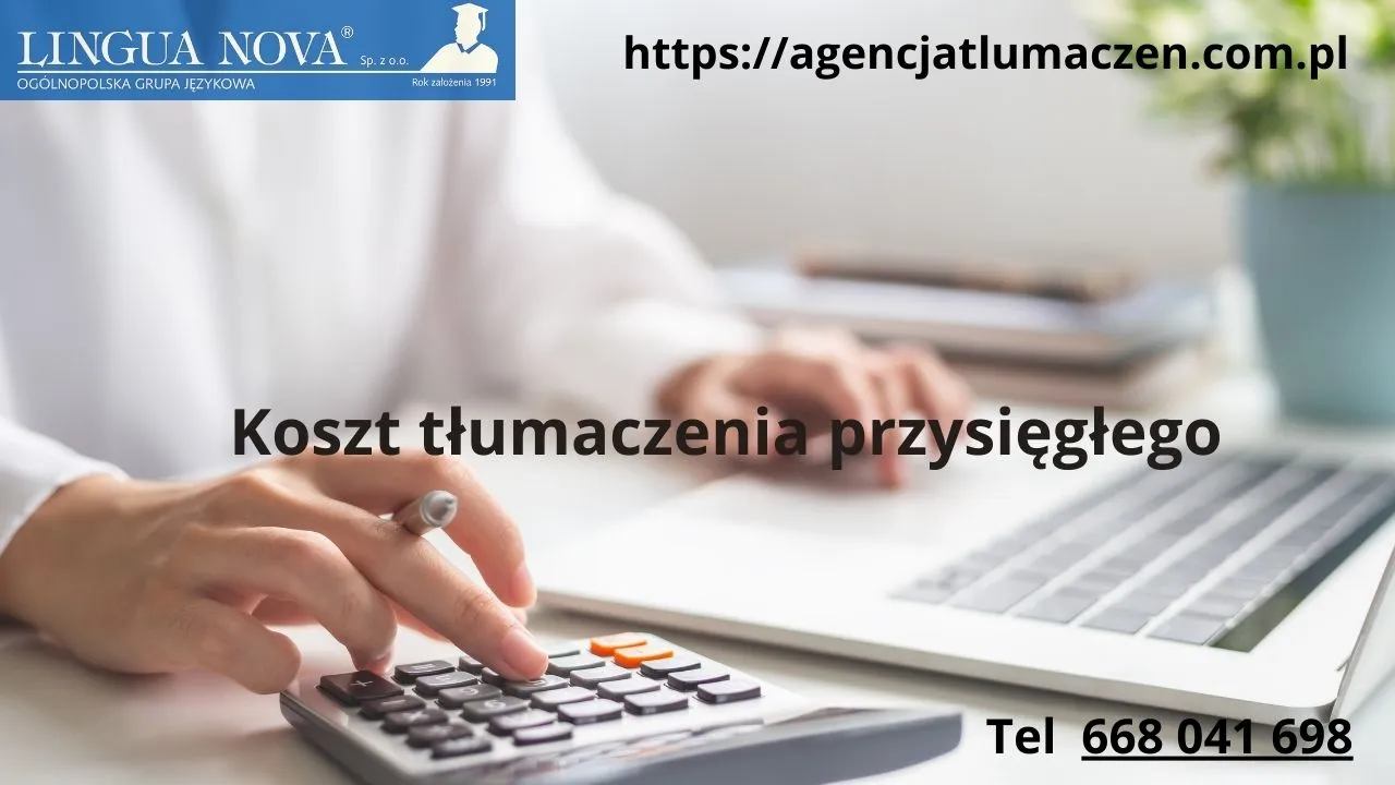 cennik tłumaczenia przysięgłego, kalkulator kosztów