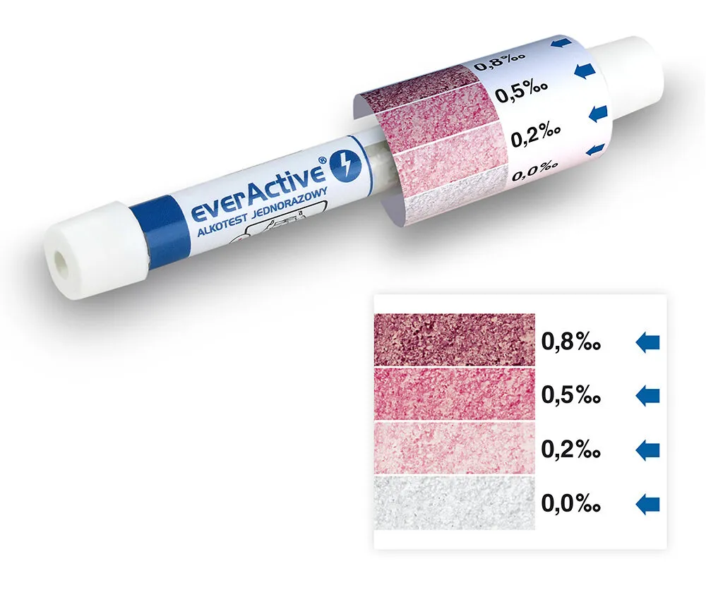 Alkomat jednorazowy z certyfikatem PZH