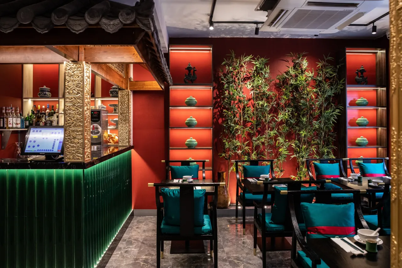 Restauracje Chinatown Londyn wnętrze