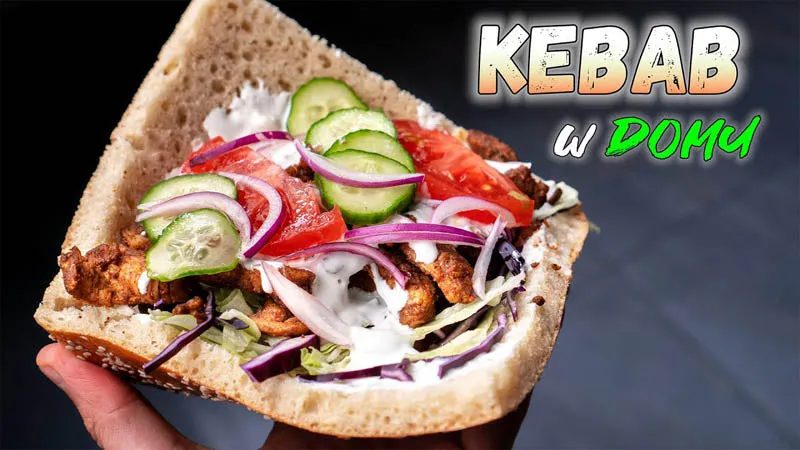 kebab w bułce duża porcja