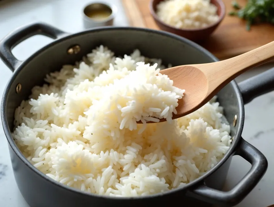 błędy w gotowaniu ryżu, kleisty ryż, przypalony ryż