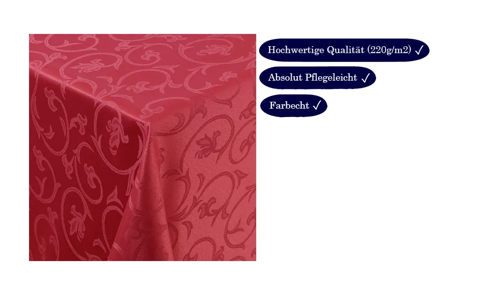 Stoffmuster verschiedener Tischdecken Materialien Gastronomie Nahaufnahme