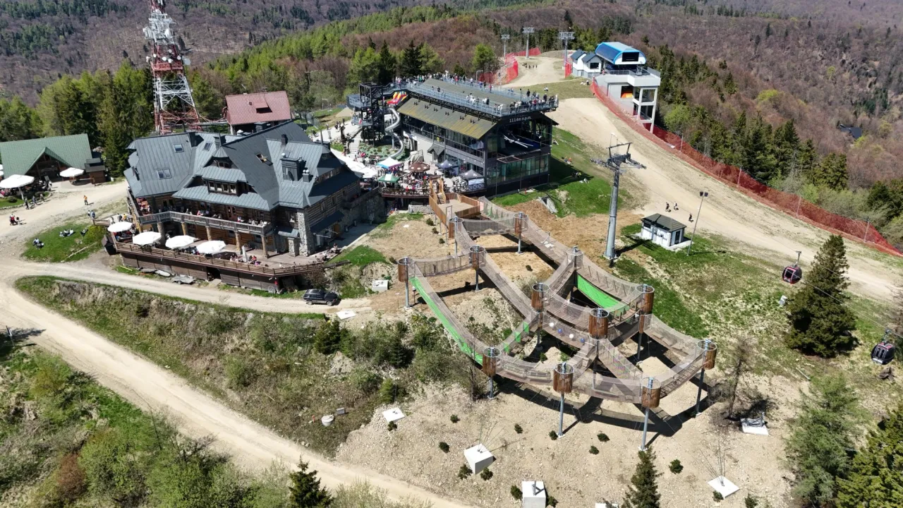 Jaworzyna Krynicka park linowy Kraina Rysia