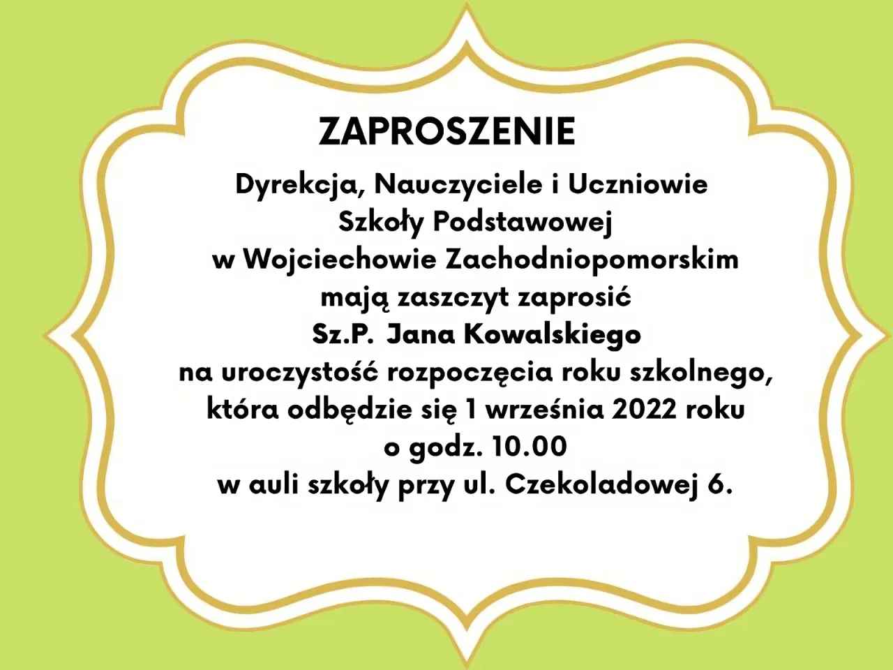 Elementy idealnego zaproszenia infografika