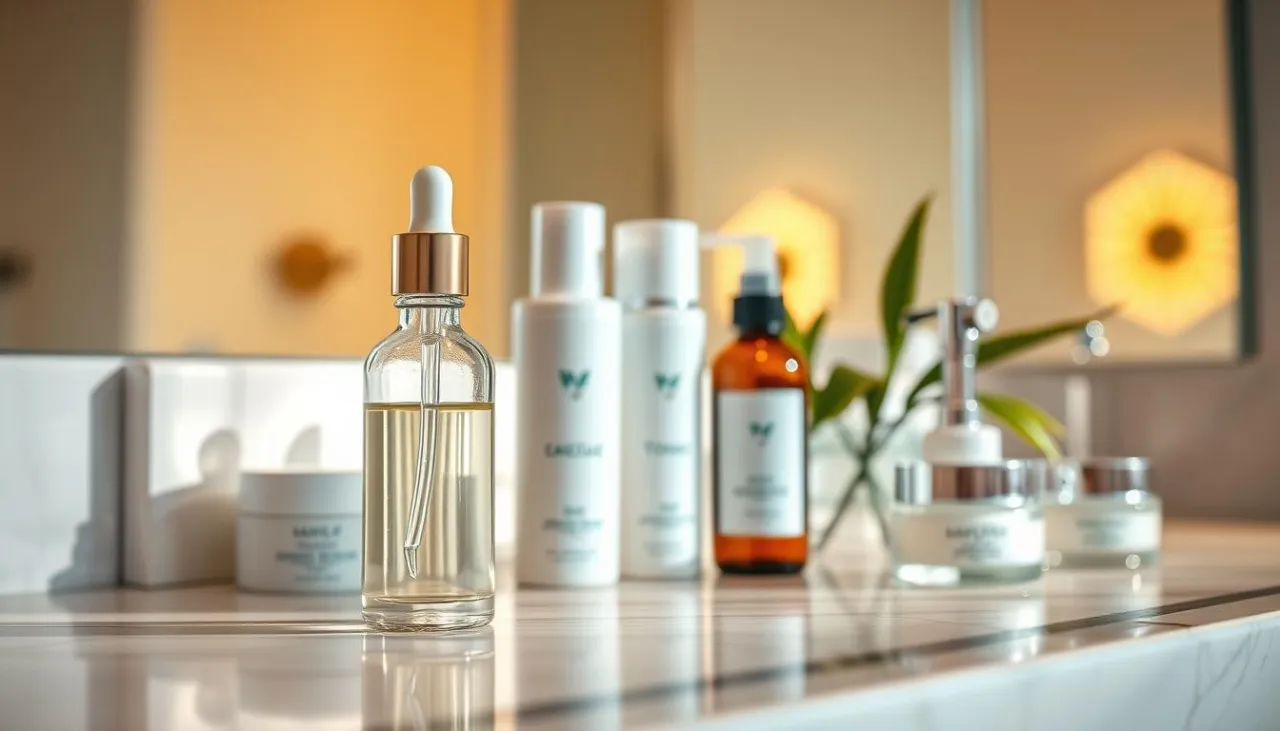 schemat aplikacji serum do twarzy