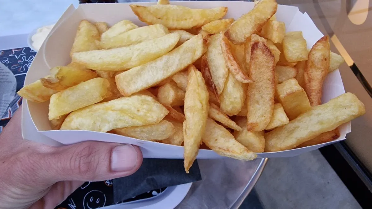 jak smażyć frytki belgijskie podwójne smażenie