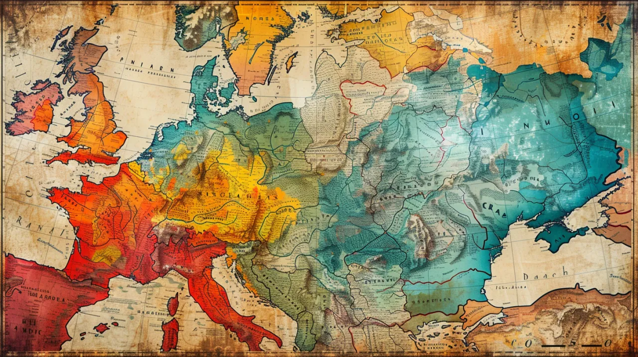 Zdjęcie Szczegółowa mapa polski z podziałem na województwa