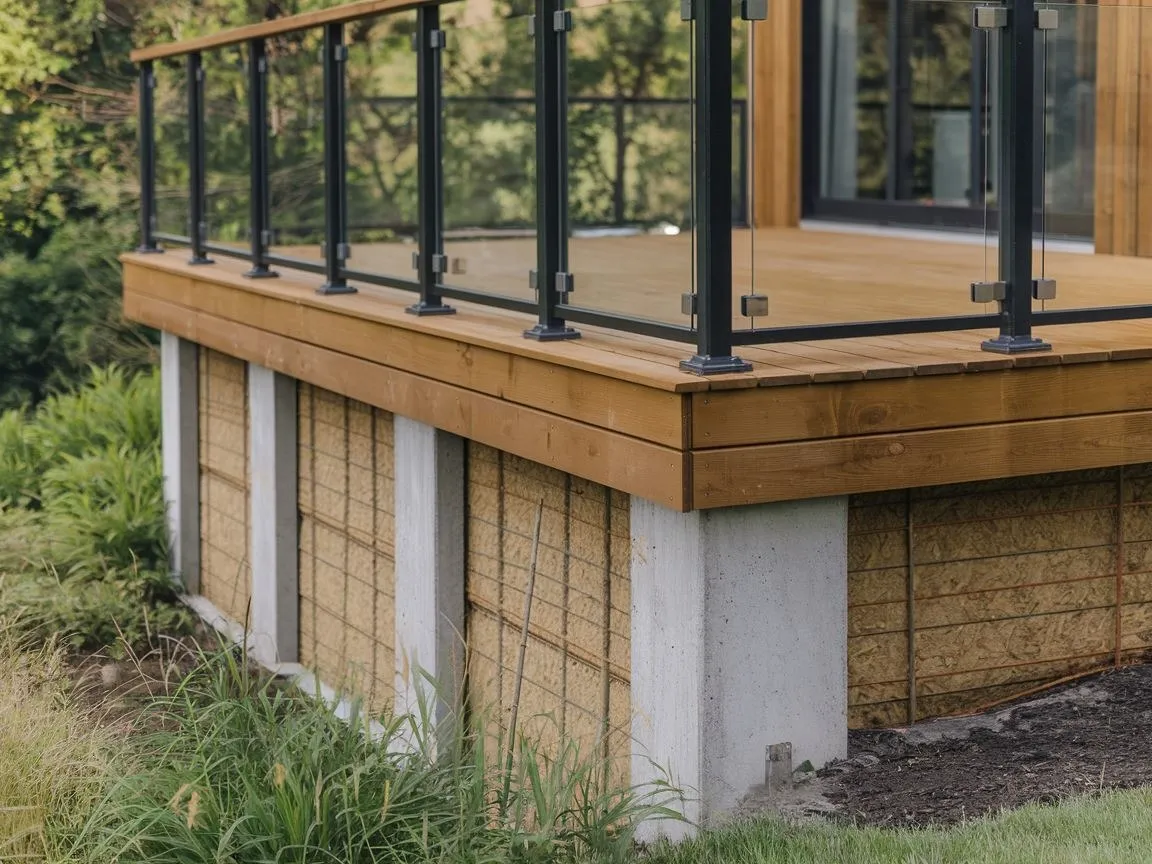 Zdjęcie Jak zabezpieczenie betonu pod taras drewniany przed wilgocią i zniszczeniem