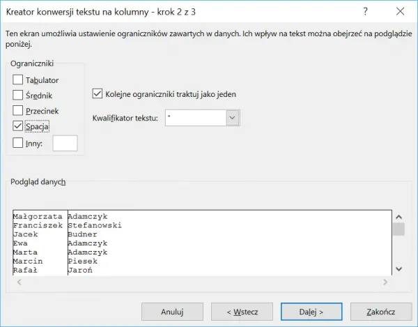 Zdjęcie Jak podzielić tabelę w Excelu: 4 skuteczne metody krok po kroku