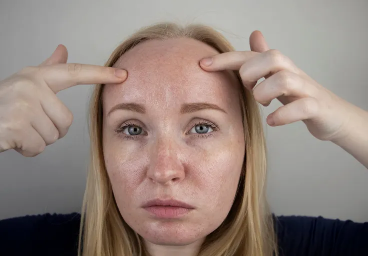 Zdjęcie Effektive Tipps gegen fettige Gesichtshaut für matte, klare Haut