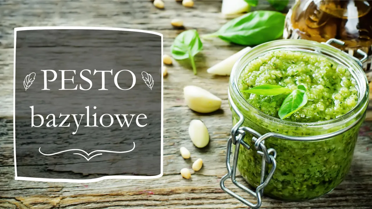 Słoik domowego pesto bazyliowego, idealny do makaronu. Oto co zrobić z bazylii, by stworzyć ten przysmak.