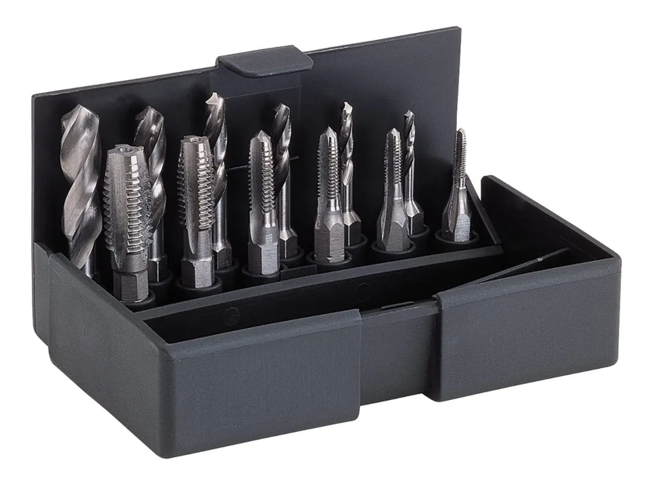 Wiertła do metalu, zestaw gwintowników
