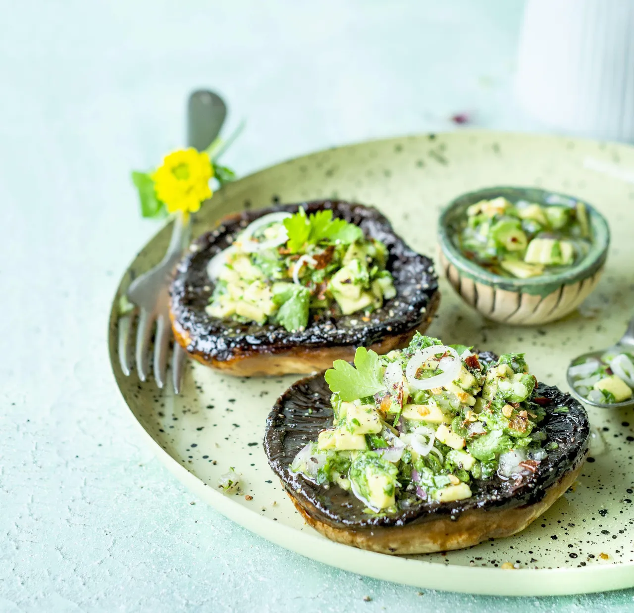 stek z pieczarki portobello