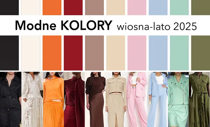 Modne kolory 2025 stylizacje