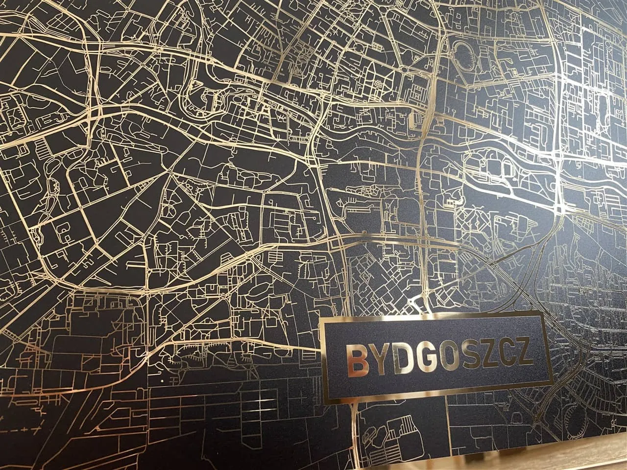 Mapa Bydgoszczy z punktami sprzedaży złota inwestycyjnego