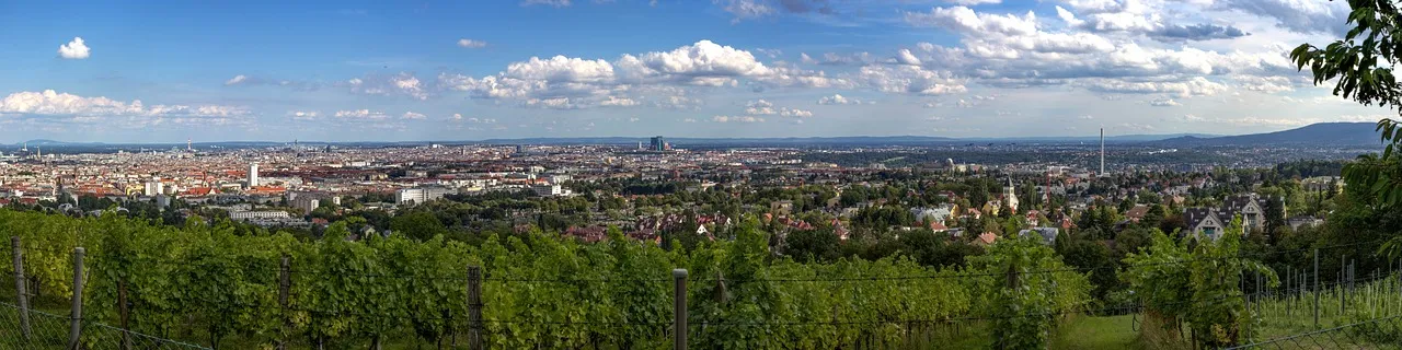 Wzgórze Kahlenberg panorama Wiednia