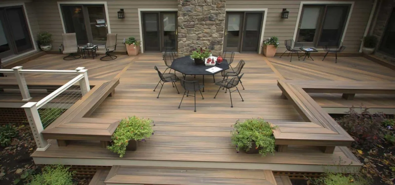 taras z desek kompozytowych nowoczesny