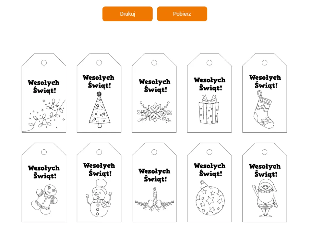 Wydruk testowy etykiet na zwykłym papierze