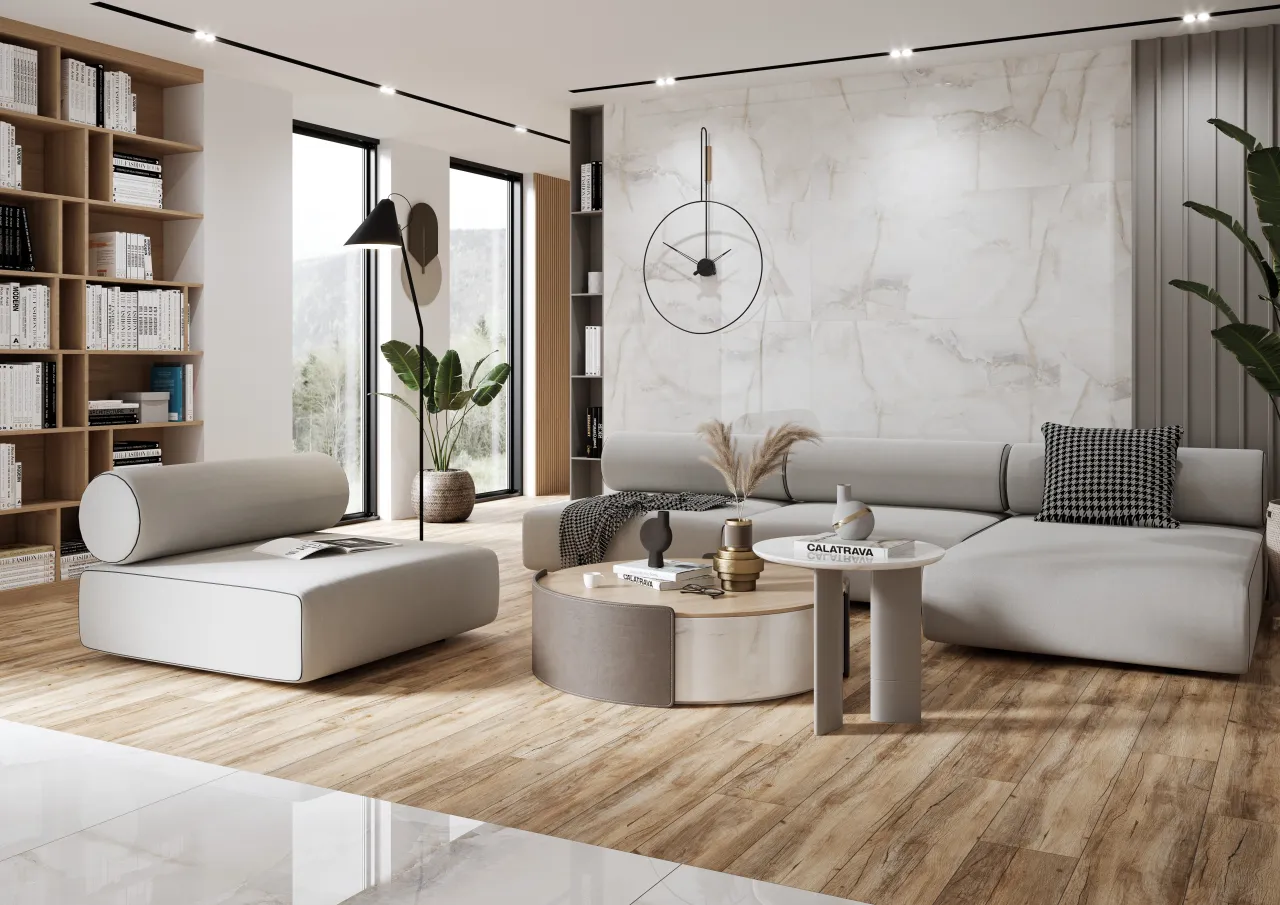 r&oacute;żne rodzaje podł&oacute;g w salonie aranżacje