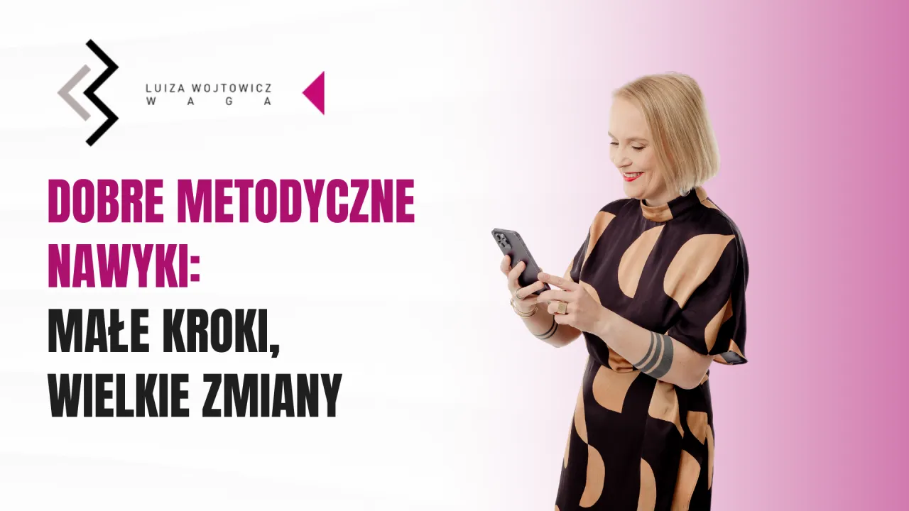 osoba budująca nawyki małe kroki