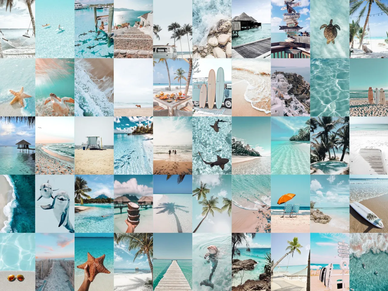 przykłady estetycznych kolaży na tapetę