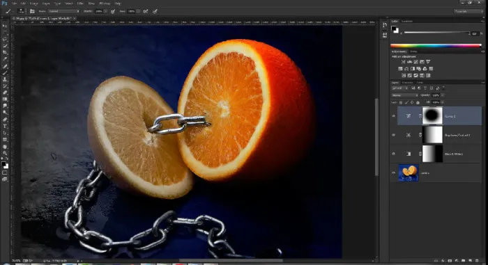 Photoshop maski warstw przykład