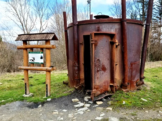 retorta wypał węgla Bieszczady