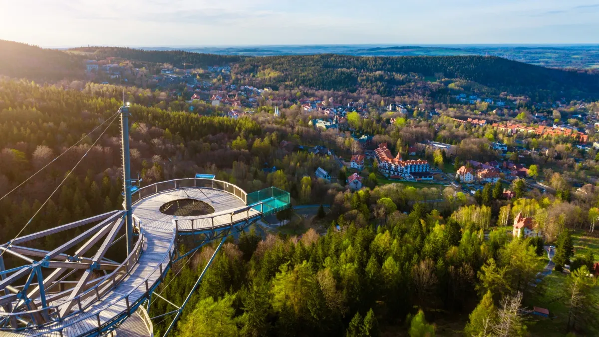 Sky Walk Świerad&oacute;w-Zdr&oacute;j widoki