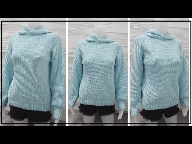 sweter z kapturem DIY inspiracje