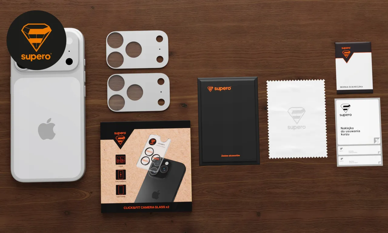 Zestaw do ochrony aparatu iPhone: jak zdjąć szkło hartowane z aparatu iPhone. Zawiera naklejki, ściereczkę i szablony.