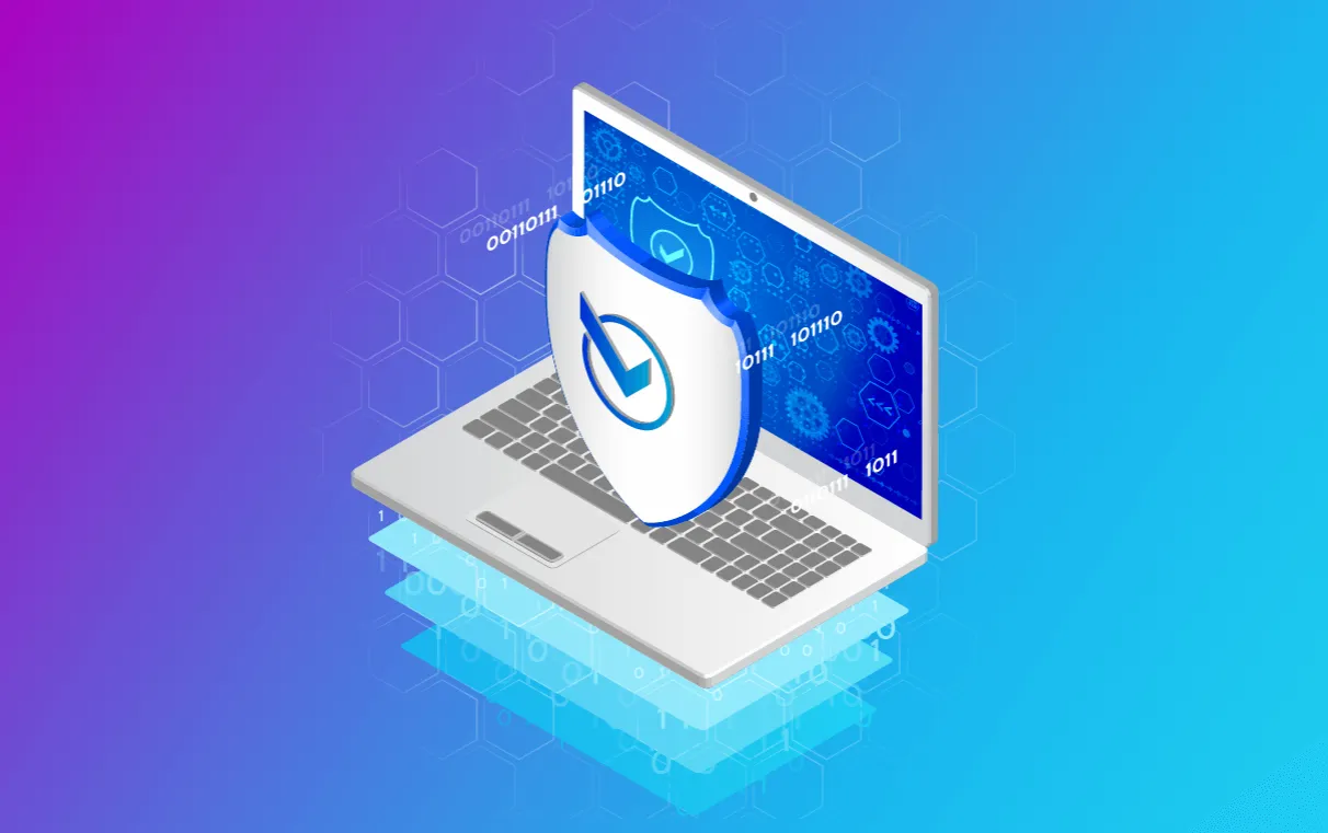 Antywirus skanujący laptopa